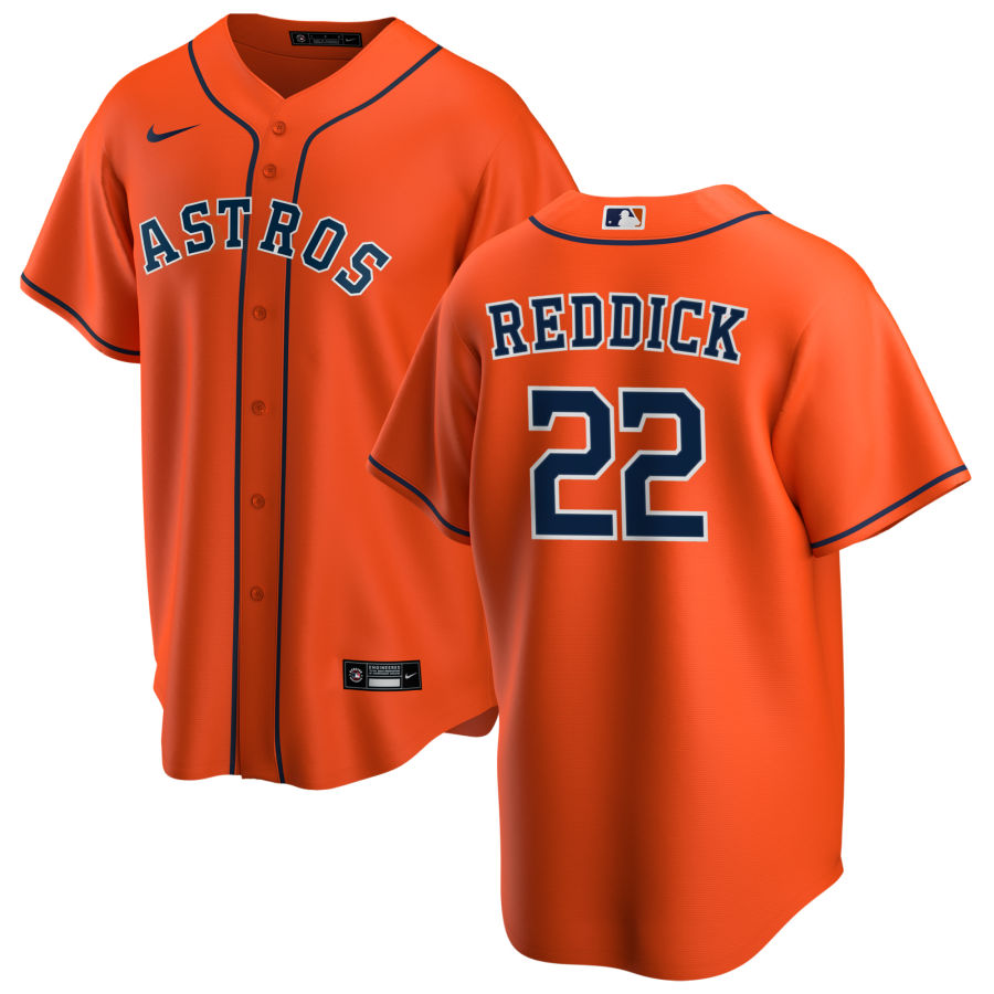 Nike Men #22 Josh Reddick Houston Astros Baseball Jerseys Sale-Orange